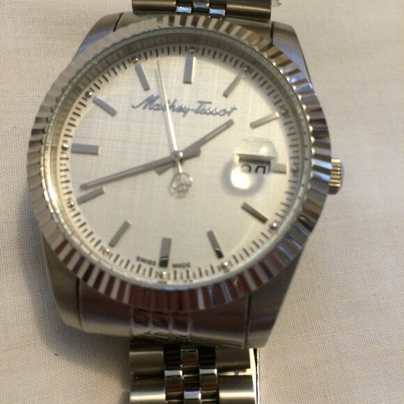 Mathey Tissot III Watch Stainless Steel Jubilee Bracelet Quartz New Unworn - Picture 2 of 10
